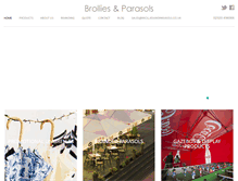 Tablet Screenshot of brolliesandparasols.co.uk